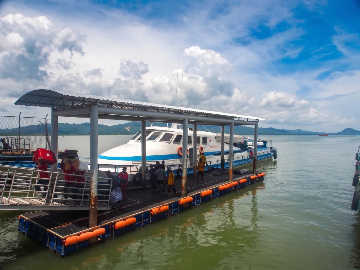 Typical ferry that goes between Tawau and Tarakan.